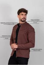 Jaqueta Masculina Moletinho Marrom | MAGNO