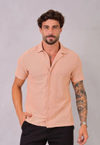 Camisa Masculina Tricot Bege | MAGNO