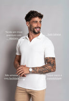 Camisa Polo Italiana Tricot Branca | MAGNO