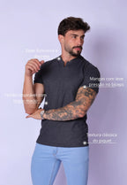 Camiseta com Zíper Chumbo | MAGNO