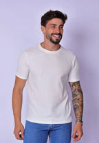 Camiseta Masculina Tricot Branca | MAGNO