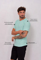 Camiseta Masculina Tricot Verde Claro | MAGNO