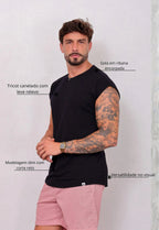 Camiseta Regata Tricot Preta | MAGNO