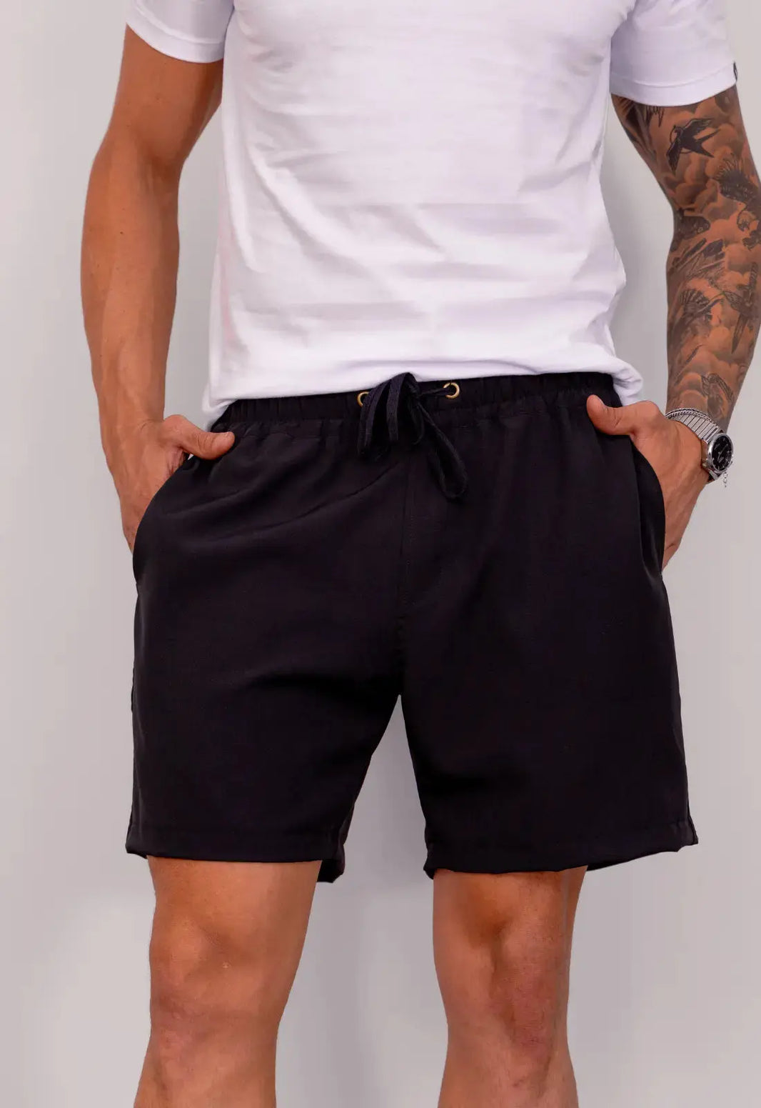 Shorts Masculino Microfibra Preto | MAGNO