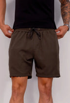 Shorts Masculino Microfibra Verde Escuro | MAGNO
